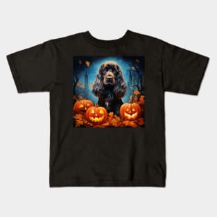 Halloween English cocker spaniel Kids T-Shirt